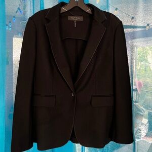 Rag and Bone Designer Black Wool Jacket. Women's size 4.